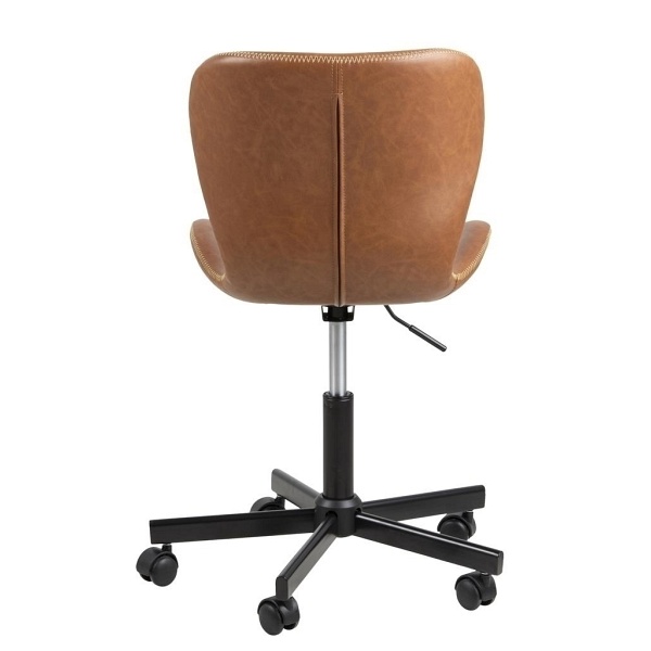 Fotel biurowy Batilda PU brandy - ACTONA